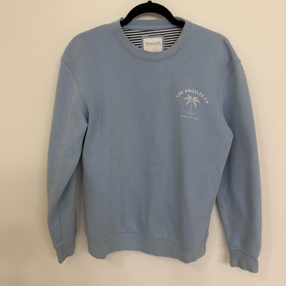 Denim & Flower Sweaters - Denim & Flower Light Blue Crewneck Sweater Women’s Size Small